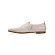 Cream-hue calf leather slippers