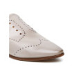 Cream-hue calf leather slippers