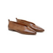 Brown calf leather slippers