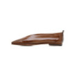 Brown calf leather slippers