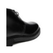 Black calf leather booties